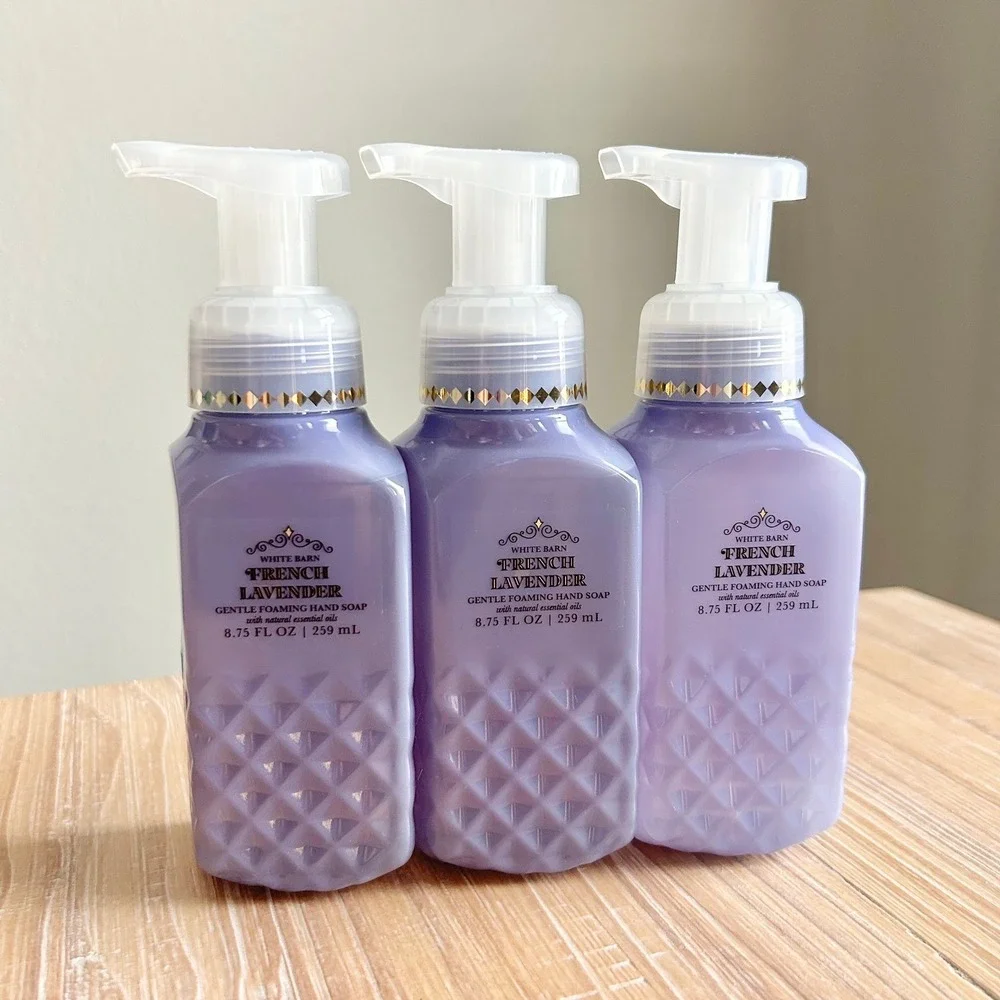 Bath & Body Works French Lavender Gentle Foaming Hand Soap 3 Pack 8.75 Oz Each - Picture 1 of 4
